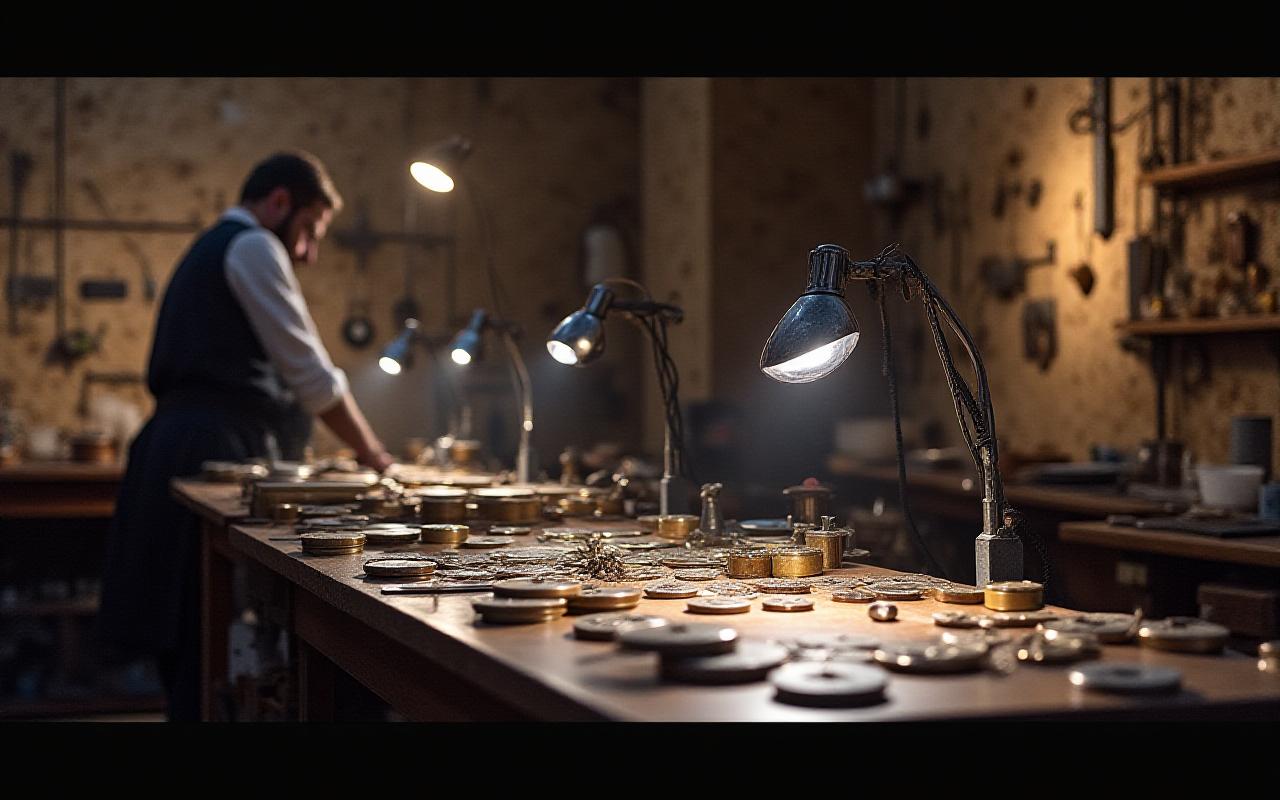 Процесс сборки часов